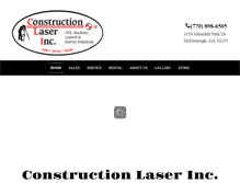 Tablet Screenshot of constructionlaser.net